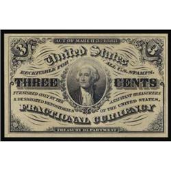 Fr 1226. 3 Cents. Third Issue. Gem UNC65EPQ