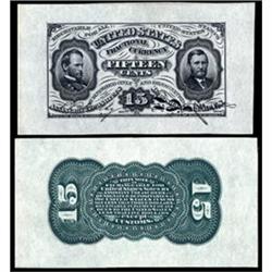 Lot of (2) Fr 1272 15C 3rd Issue Fractionals.