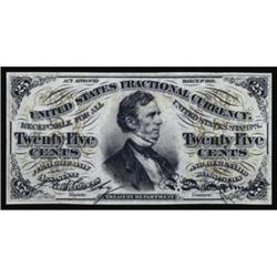 Fr 1291. 25 Cents. 3rd Issue. Specimen Front.