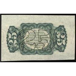 Fr 1294. 25 Cents. 3rd Issue. Specimen Green Back