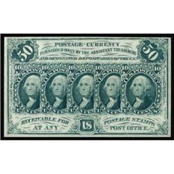 Fr 1312. 50 Cents. First Issue. Straight Edges