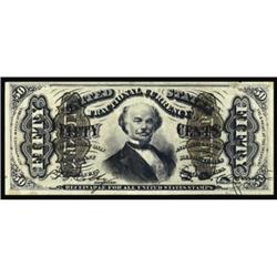 Fr 1339. 50 Cents. Third Issue. Spinner. CH UNC63