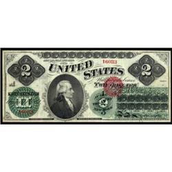 Fr 41. 1862 $2 Legal Tender Note. VF25.