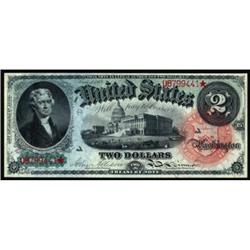 Fr 42. 1869 $2 Legal Tender Note. CGA Gem UNC66.