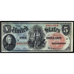 Fr 64. 1869 $5 Legal Tender Note. PCGS CH New 63