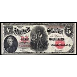 Fr 91. 1907 $5 Legal Tender Note.