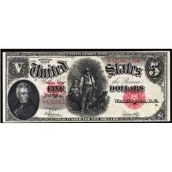 Fr 91. 1907 $5 Legal Tender Note. About New 53PPQ