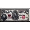 Image 1 : Fr 91. 1907 $5 Legal Tender Note. VF25.