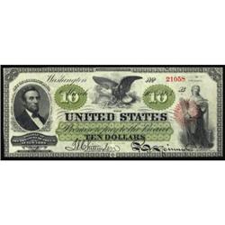 Fr 95. 1863 $10 Legal Tender Note. PCGS VF 30.