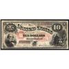 Image 1 : Fr 98. 1875 $10 Legal Tender Note. Fine.