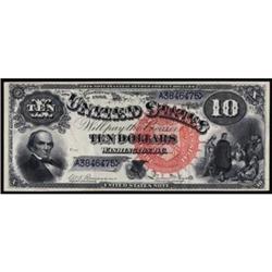 Fr 106. 1880 $10 Legal Tender Note. AU53.