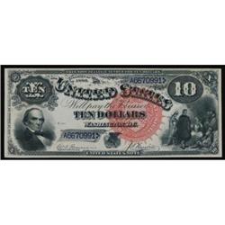 Fr 107. 1880 $10 Legal Tender Note. Gem UNC65EPQ