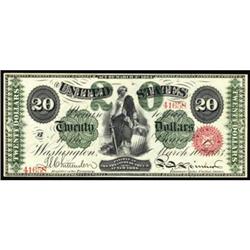Fr 126b. 1863 $20 Legal Tender Note.