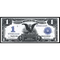 Fr 233. 1899 $1 Silver Cert. Almost UNC.