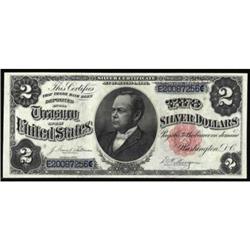 Fr 246. 1891 $2 Silver Cert. Superb Gem New 68PPQ