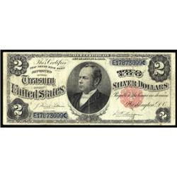 Fr 246. 1891 $2 Silver Cert. Fine.