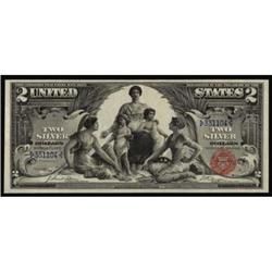 Fr 247. 1896 $2 Silver Cert. CGA AU50.