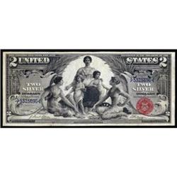 Fr 247. 1896 $2 Silver Cert. CH EF45.