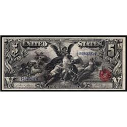 Fr 268. 1896 $5 Silver Cert. PCGS EF45PPQ