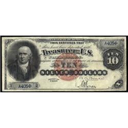 Fr 290. 1880 $10 Silver Cert. PCGS Apparent VF20.