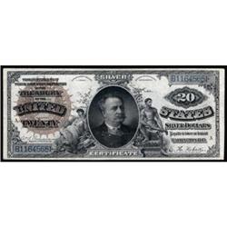 Fr 315. 1886 $20 Silver Cert. CH EF45.