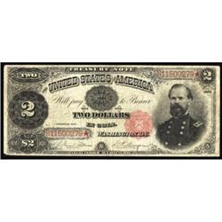 Fr 357. 1891 $2 Treasury Note. Fine.