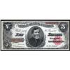 Image 1 : Fr 362. 1891 $5 Treasury Note. CH UNC64EPQ