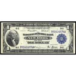 Fr 712. 1918 $1 Federal Reserve Bank Note. EF40.