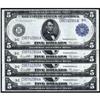Image 1 : Lot of (4) Fr 855a 1914 $5 FRNs. Cut Sheet.