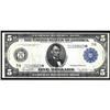 Image 1 : Fr 871a*. 1914 $5 Federal Reserve Star Note. EF40