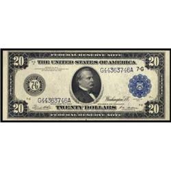 Fr 991b. 1914 $20 FRN. CH UNC64.