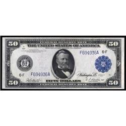 Fr 1046. 1914 $50 FRN. Superb Gem UNC67EPQ