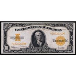 Fr 1173. 1922 $10 Gold Cert. AU58EPQ