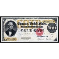 Fr 1215. 1922 $100 Gold Cert. CH UNC64.