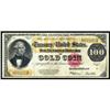 Image 1 : Fr 1215. 1922 $100 Gold Cert. AU55.