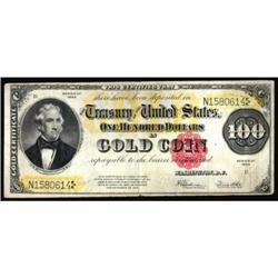 Fr 1215. 1922 $100 Gold Cert. CH Fine