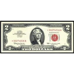 Fr 1513*. 1963 $2 Legal Tender Star Note.