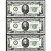 Image 1 : (3) Fr 2054-E* 1934 $20 Fed Reserve Star Notes