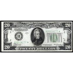 Fr 2055-B*. 1934A $20 Federal Reserve Star Note