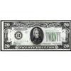 Image 1 : Fr 2055-B*. 1934A $20 Federal Reserve Star Note