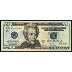 Fr 2091-E. 2004A $20 FRN. PCGS Gem New 65PPQ