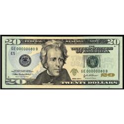 Fr 2091-E. 2004A $20 FRN. PCGS Gem New 66PPQ