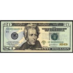Fr 2091-E. 2004A $20 FRN. Superb Gem New 68PPQ