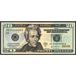 Fr 2091-E. 2004A $20 FRN. Superb Gem New 68PPQ