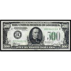 Fr 2202-B. 1934A $500 FRN. CH UNC64EPQ