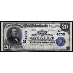 Marathon, IA. $20 1902. Fr 654. Ch #(M)4789. VF20