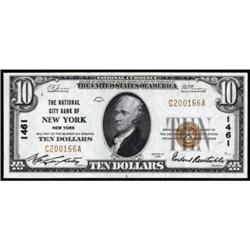 New York, NY. $10 1929 T1. Charter #1461. CH AU.