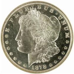 1878 8 Tailfeathers. Morgan $1. PR66CAM NGC