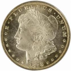 1878 7 TF. Morgan $1. Rev of 1879. MS65 (ANACS)