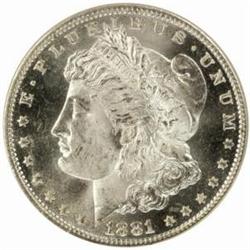 1881-O Morgan Silver $1. MS65 (NGC)